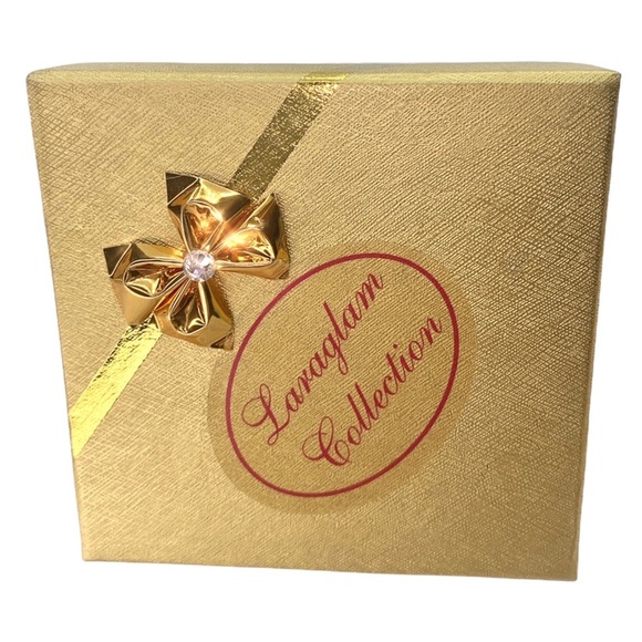 Crystal heart shaped dangle earrings embellished with Swarovski Crystal elements - Picture 11 of 11